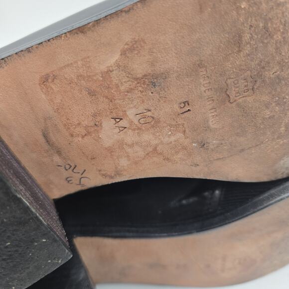 Vintage Via Spiga Boots Size 10 Black Lace Up Leather Italy Rare READ Victorian - Picture 7 of 9